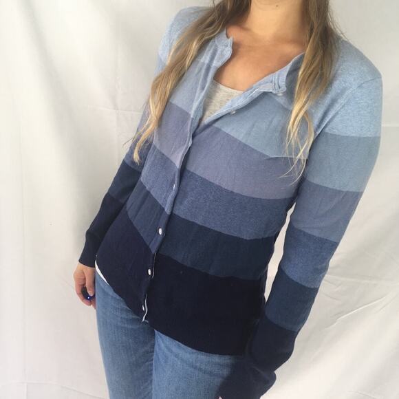 Liz Claiborne Color Block Button Up Cardigan XS - Picture 8 of 8